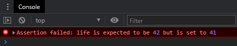 DevTool assertion error